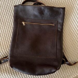 Portland Leather computer backpack